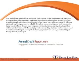 Kugel Annual Credit Report
